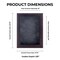 Rich Dark Brown Wood Shadow Box Frame with Acrylic Front - Dark Grey Suede Backing, 30 Sizes